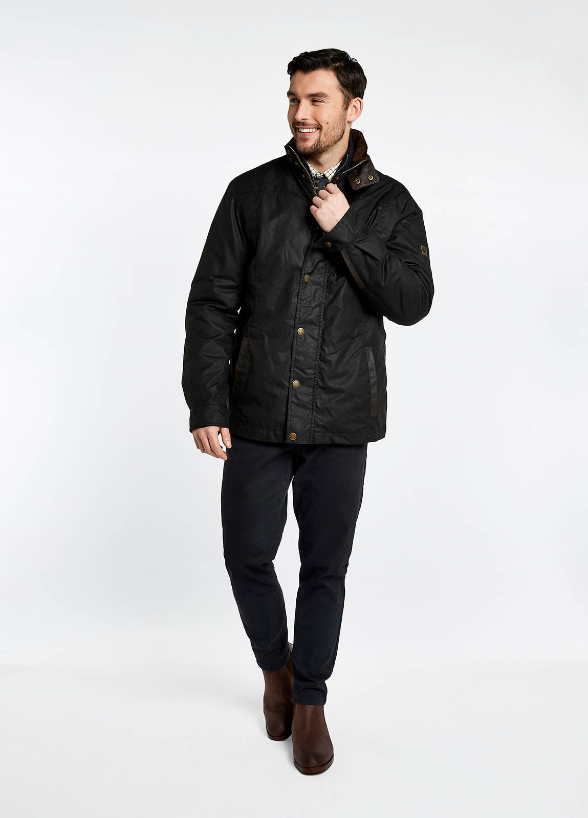 Carrickfergus Wax Jacket Black