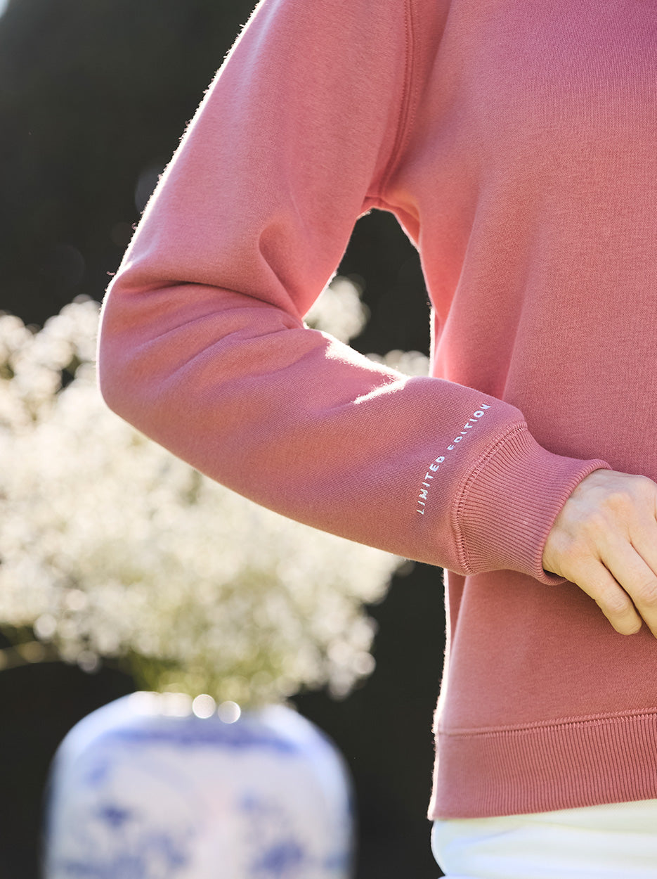 Tuckenhay Limited Edition Unisex Quarter Zip Antique Rose