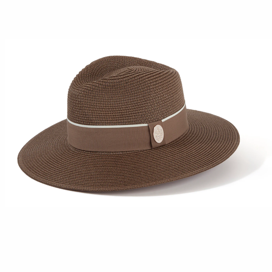The Hemley Fedora Brown with Chocolate Ribbon