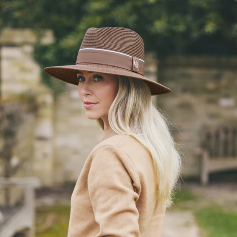 The Hemley Fedora Brown with Chocolate Ribbon