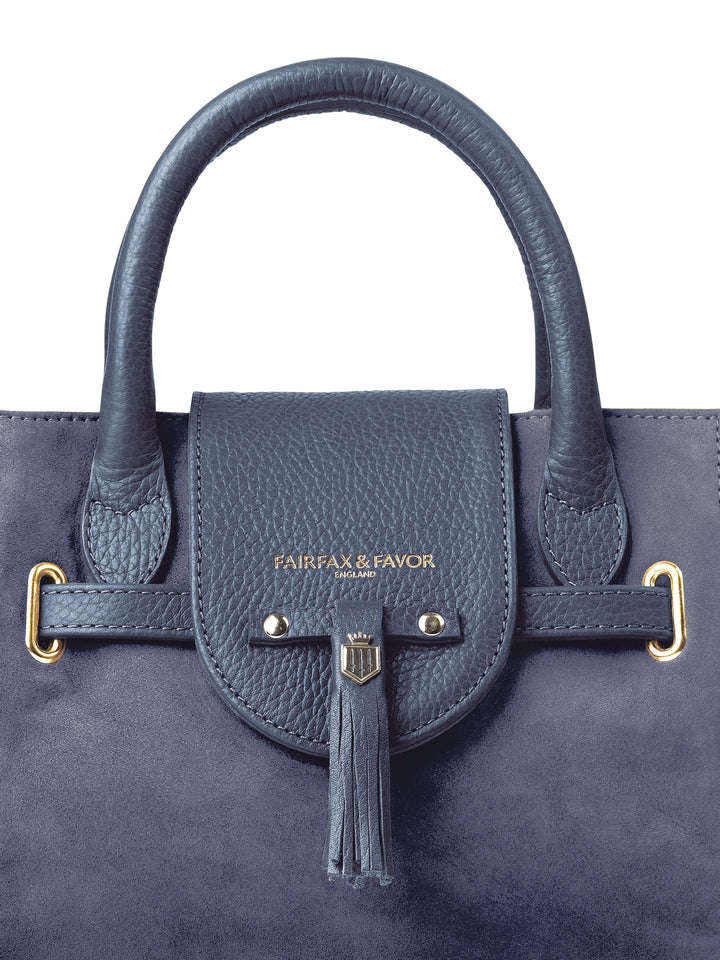 The Windsor
Women's Mini Handbag - Ink Suede