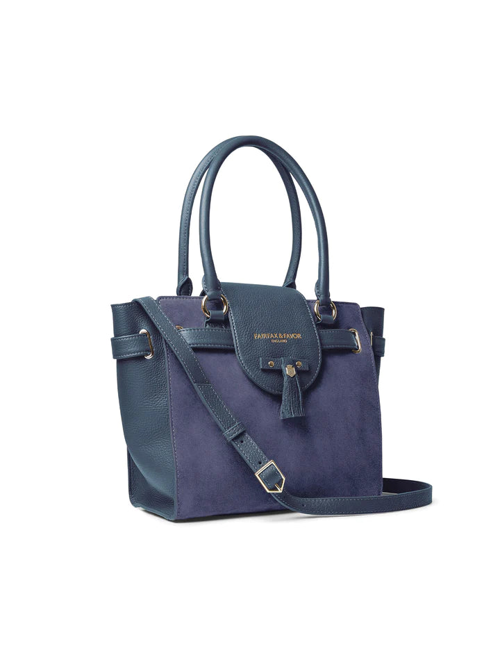 The Windsor
Women's Tote - Ink Suede