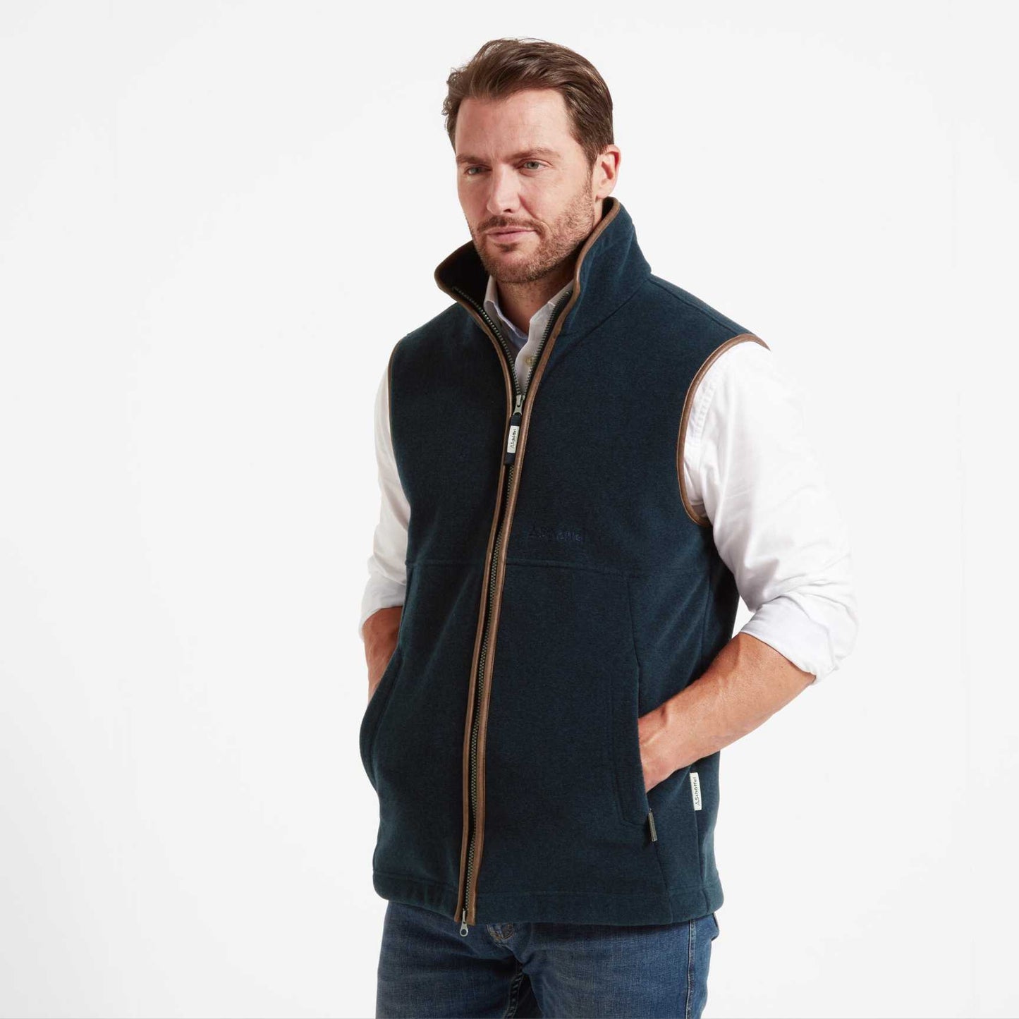 Oakham Fleece Gilet Petrol Blue