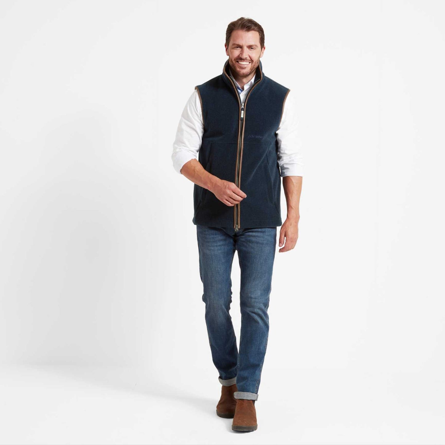 Oakham Fleece Gilet Petrol Blue