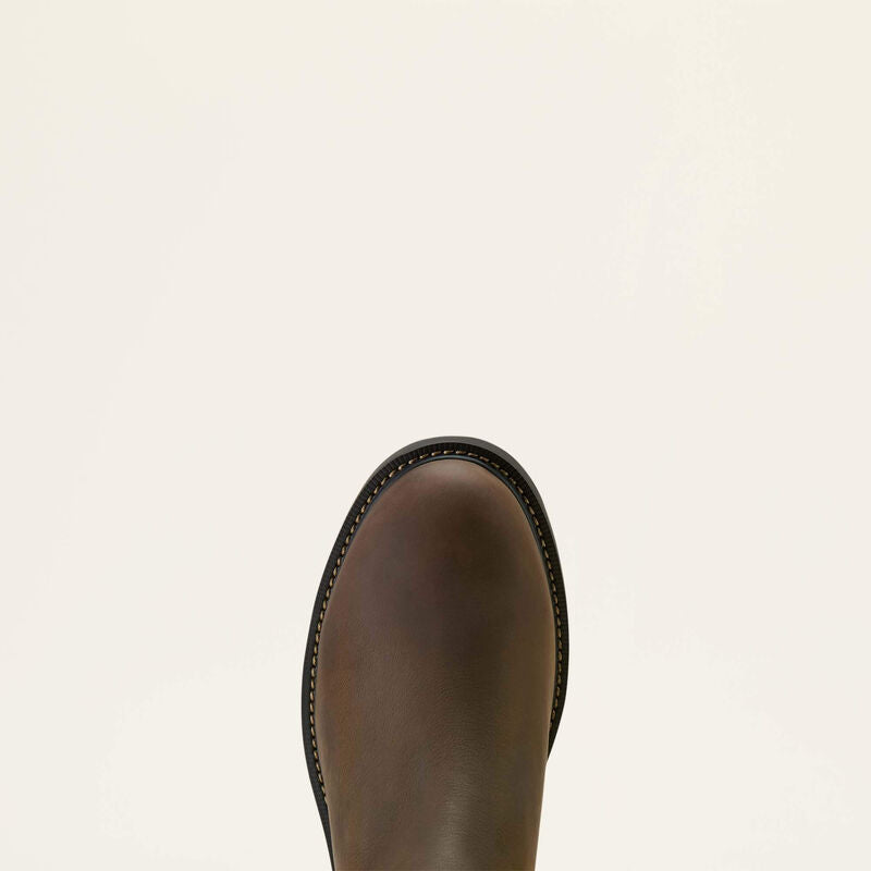 Groundbreaker Chelsea Waterproof Soft Toe Work Boot Dark Brown