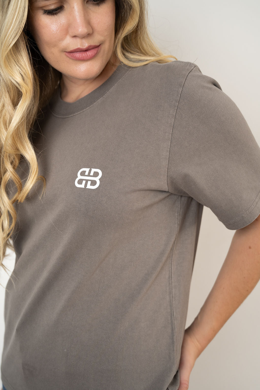Boho Cowgirl Ladies T-Shirt Faded Grey