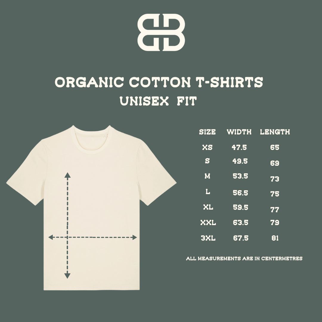 Beautiful Crazy Organic Cotton T-Shirt Natural