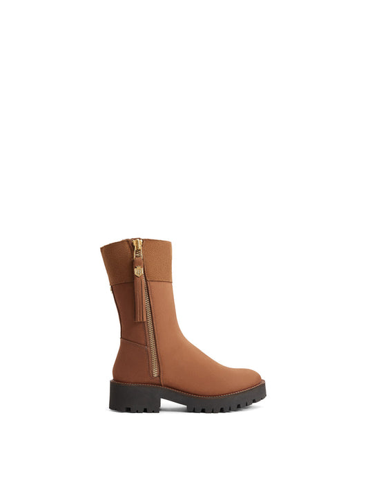 The Paris
Women's Quarter-Length Boot - Cognac Nubuck
