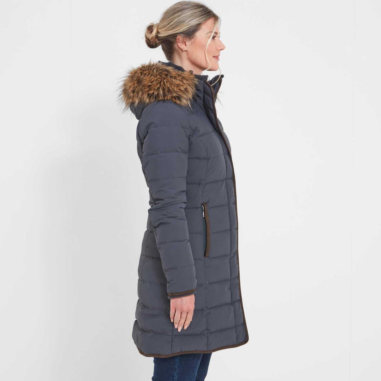 Mayfair II Down Coat Gunmetal