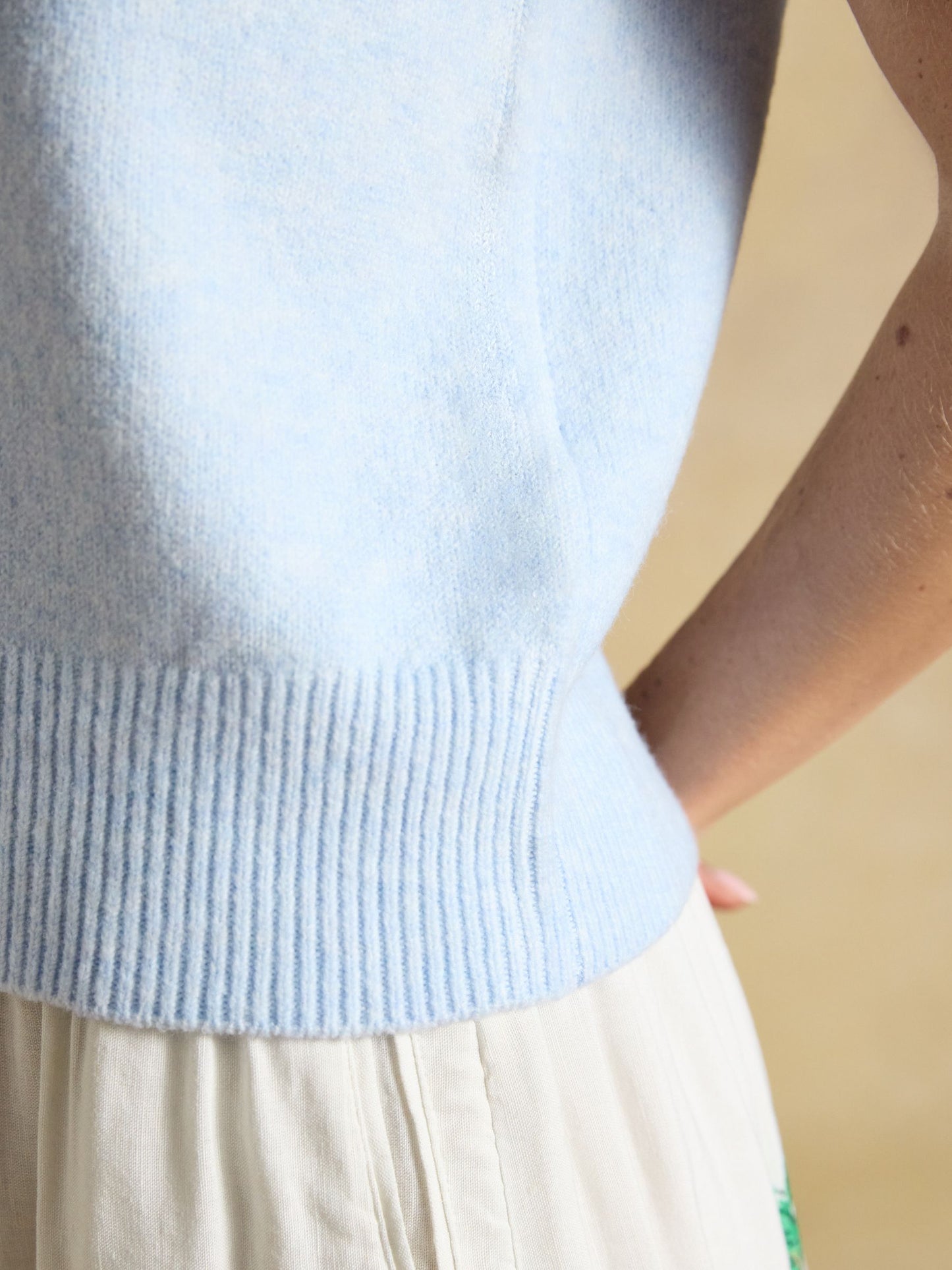 Holly Ice Blue Knitted Vest