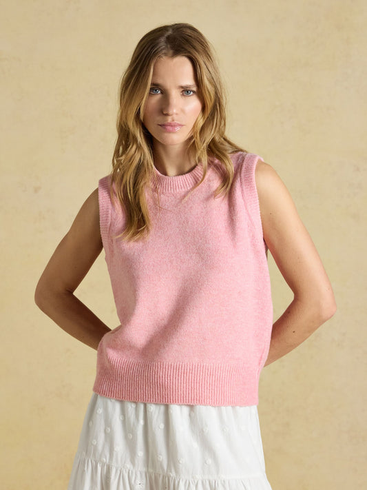 Holly Pretty Pink Knitted Vest