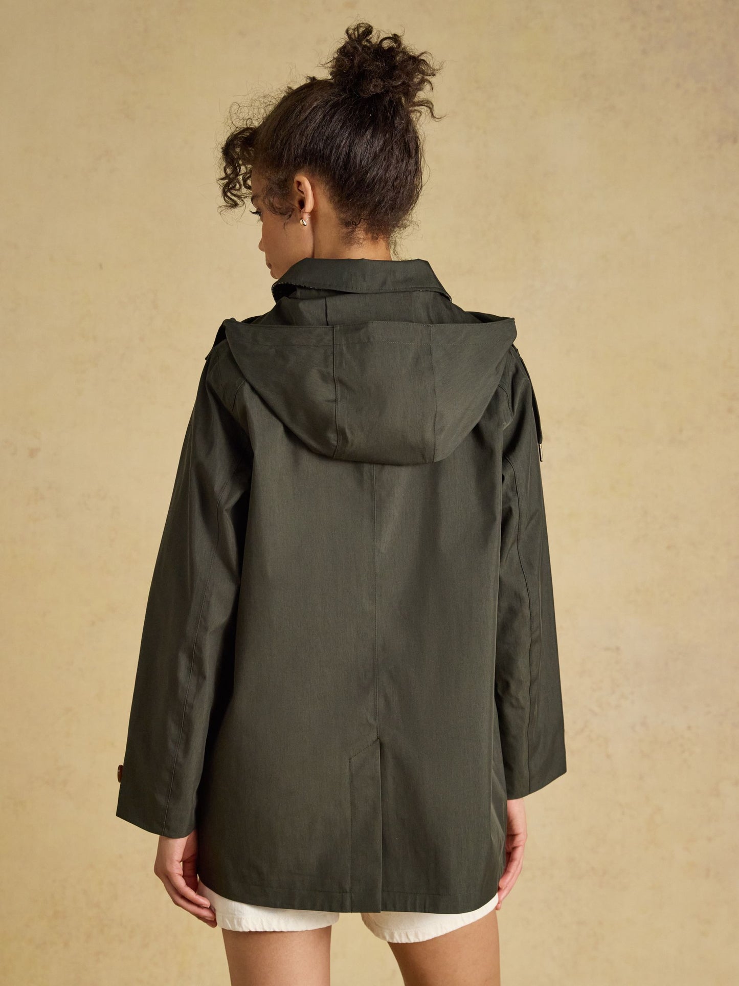 Rainmore Khaki Green Waterproof Button Through Raincoat