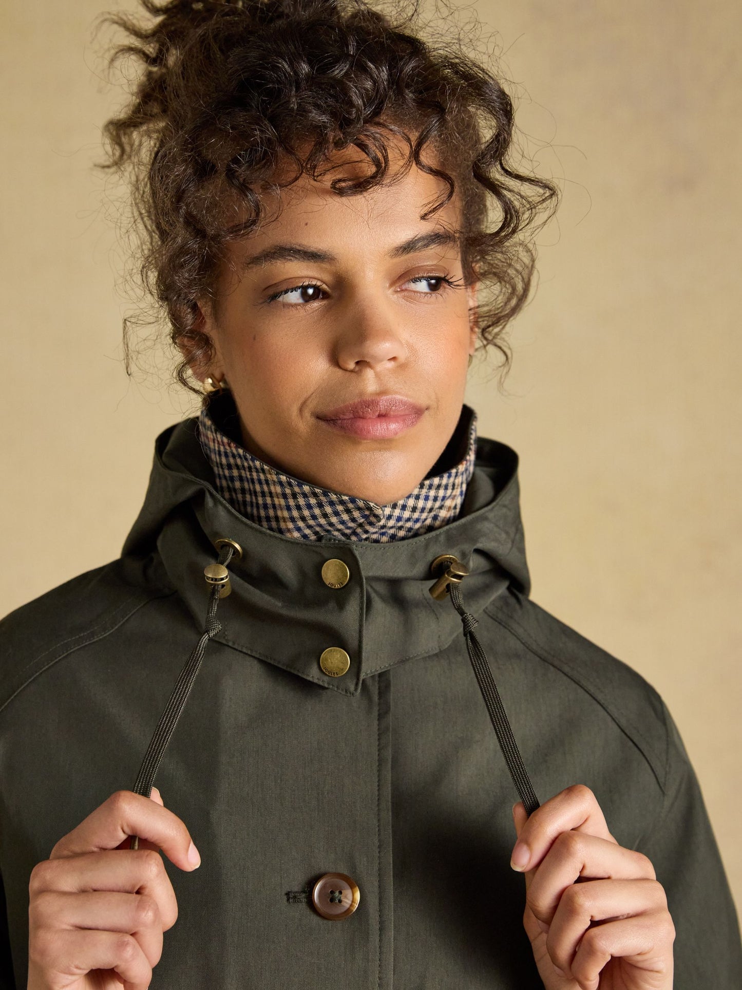 Rainmore Khaki Green Waterproof Button Through Raincoat