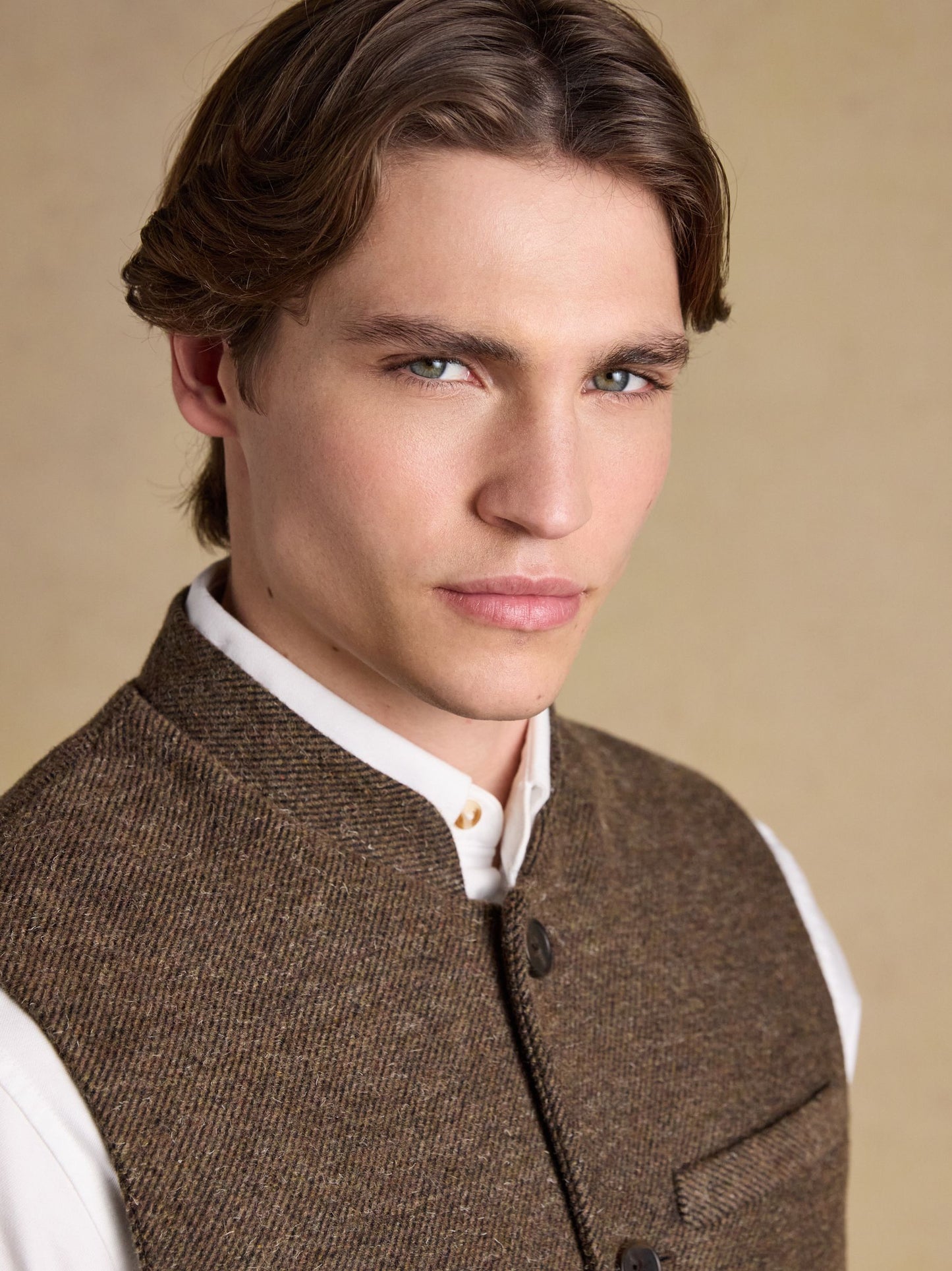 Brown Tweed Gilet