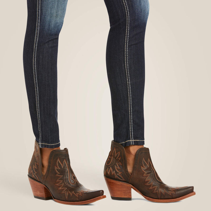 R.E.A.L Mid Rise Outseam Ella Skinny Jean
