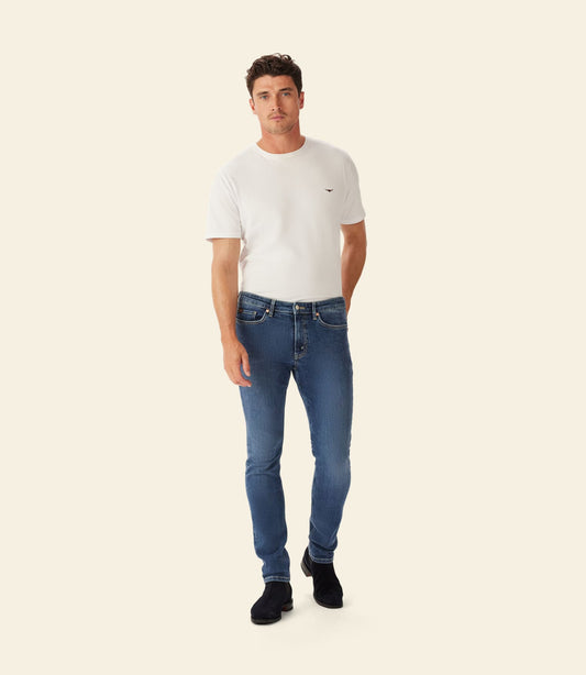 Victor Jean Mid Indigo Wash