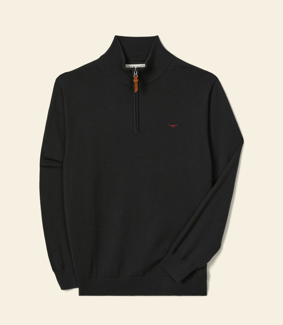 Ernest Merino 1/4 Zip Knit Forest Green