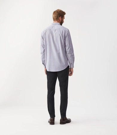 Collins shirt Navy/Burgundy/White Stripe
