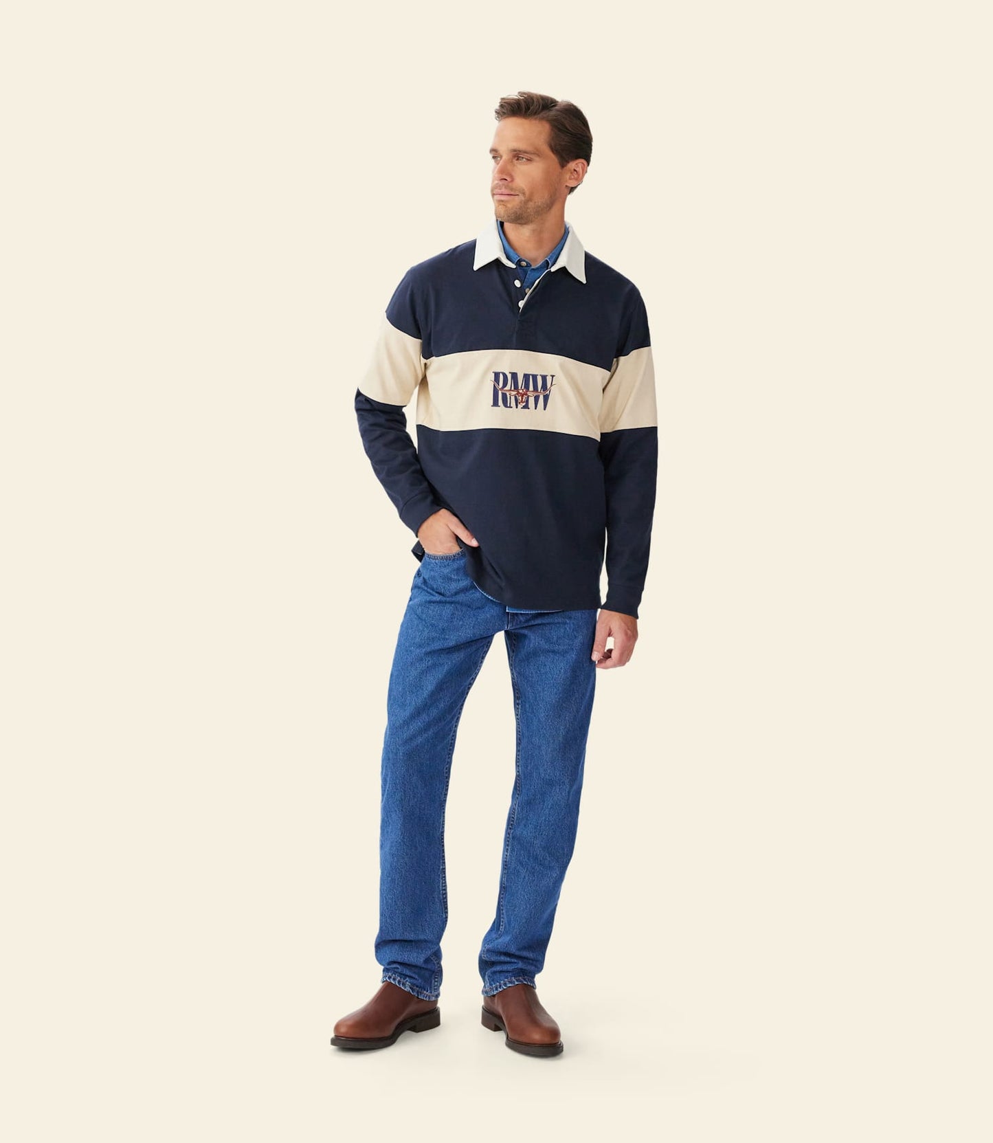 Heritage Rugby Navy/Sand