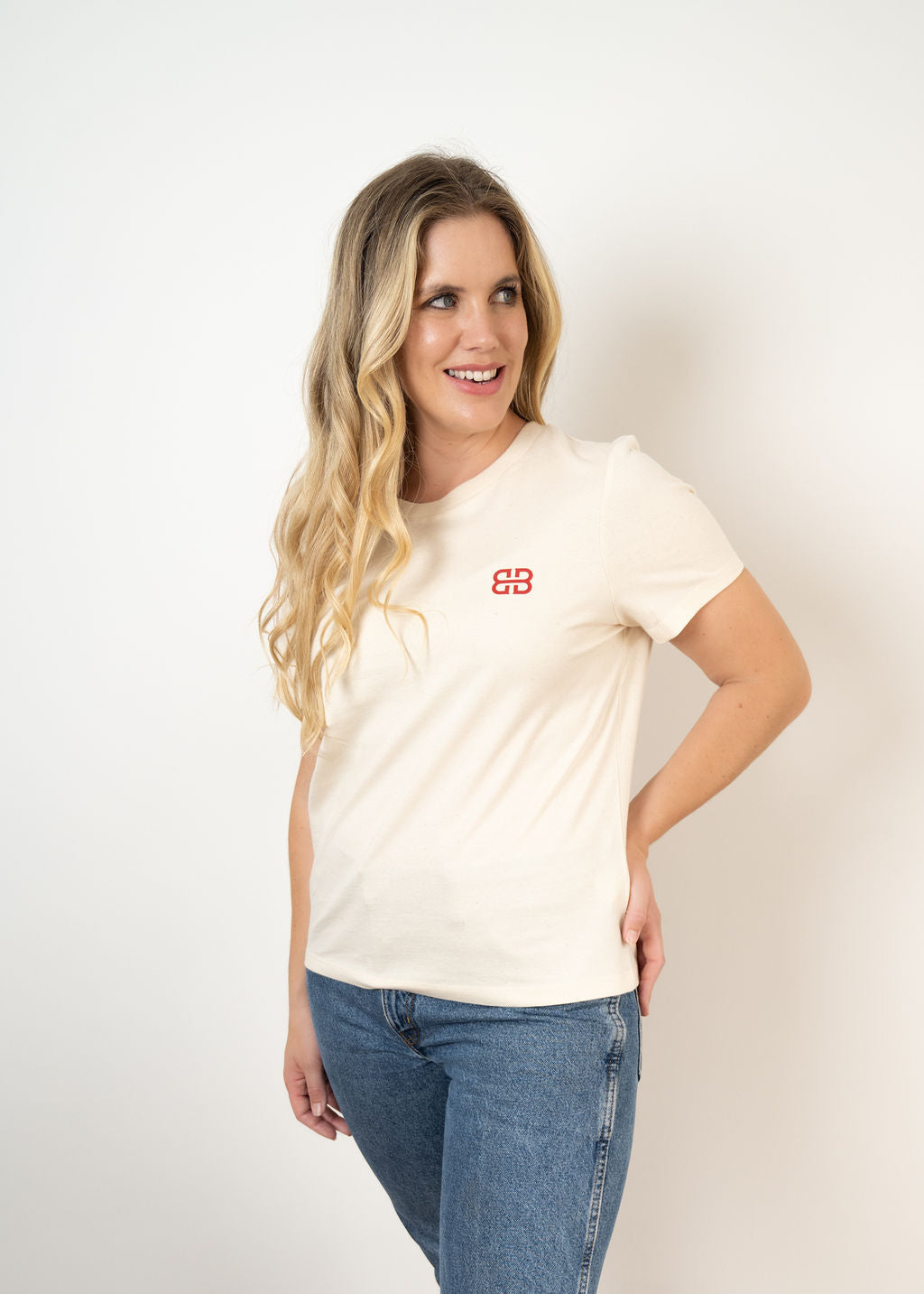 Western Apparel Ladies Fit Tee natural-raw