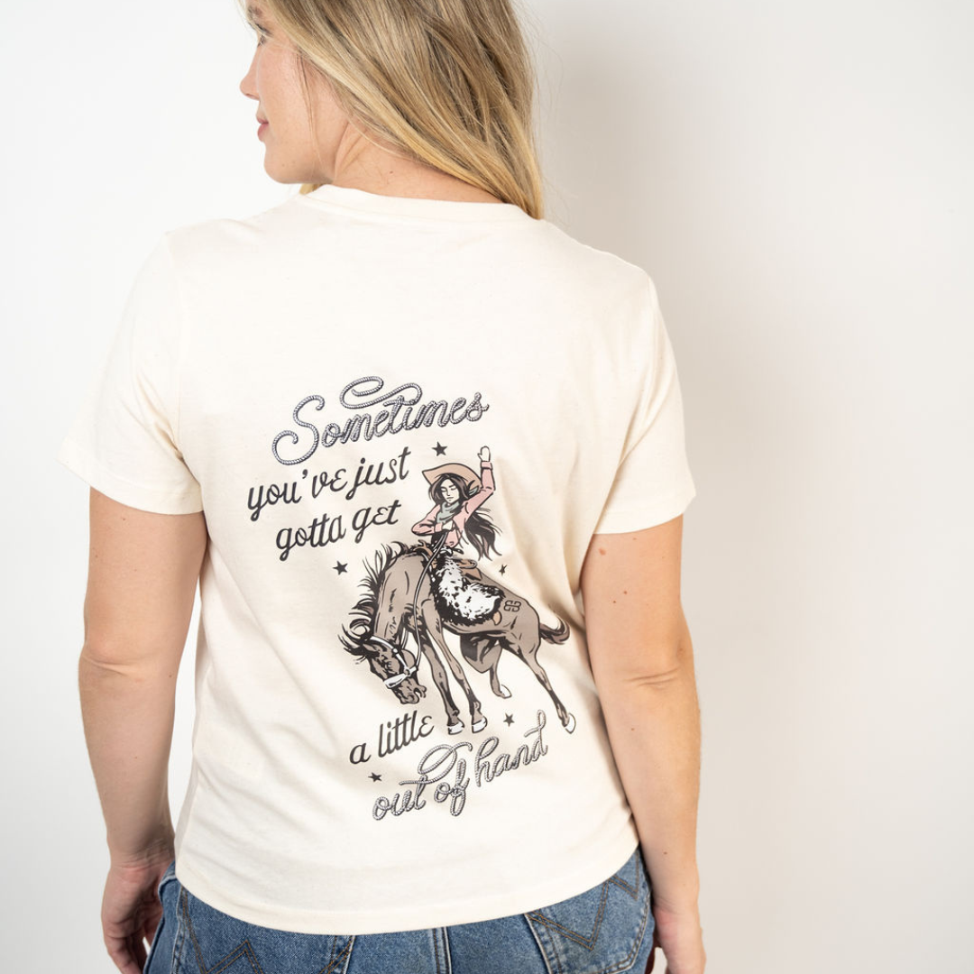 Outta Hand Organic Cotton Ladies Tee natural-raw