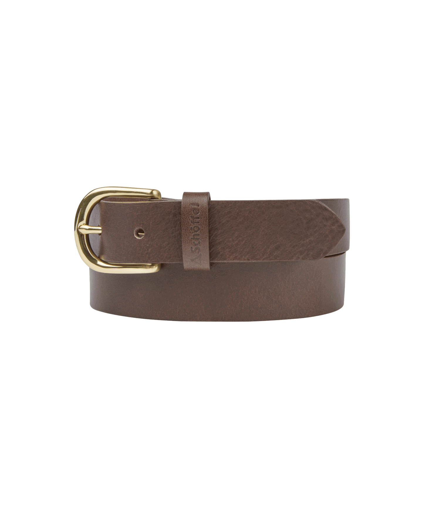 Tideswell Leather Belt Dark Brown