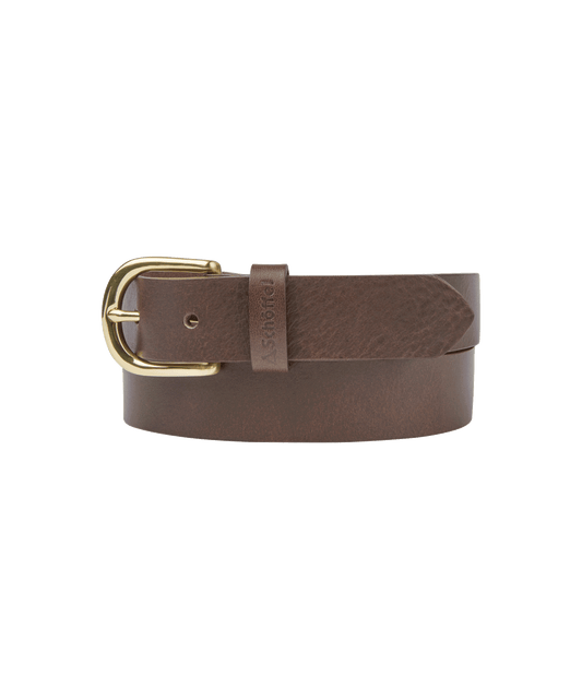 Tideswell Leather Belt Dark Brown