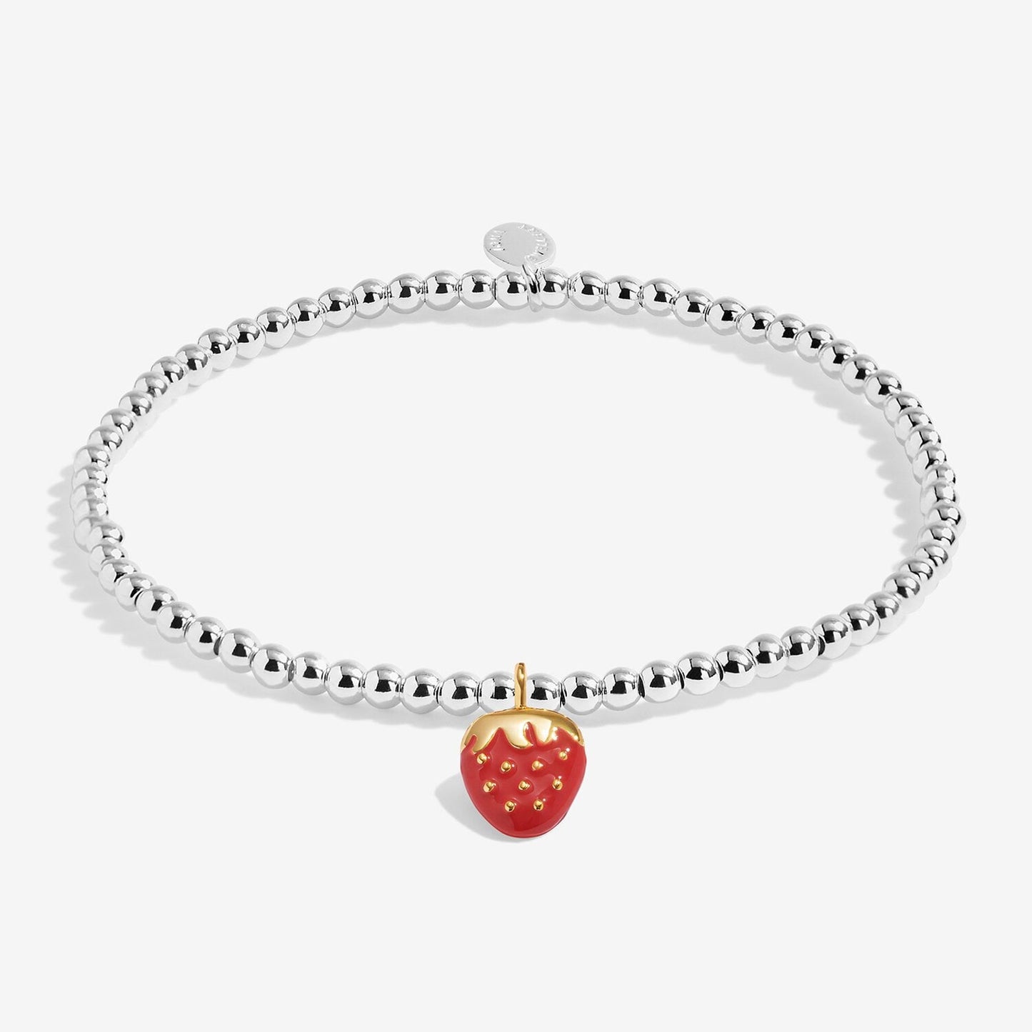 A Little Vibes 'So Berry Loved' Bracelet In Silver And Gold Plating