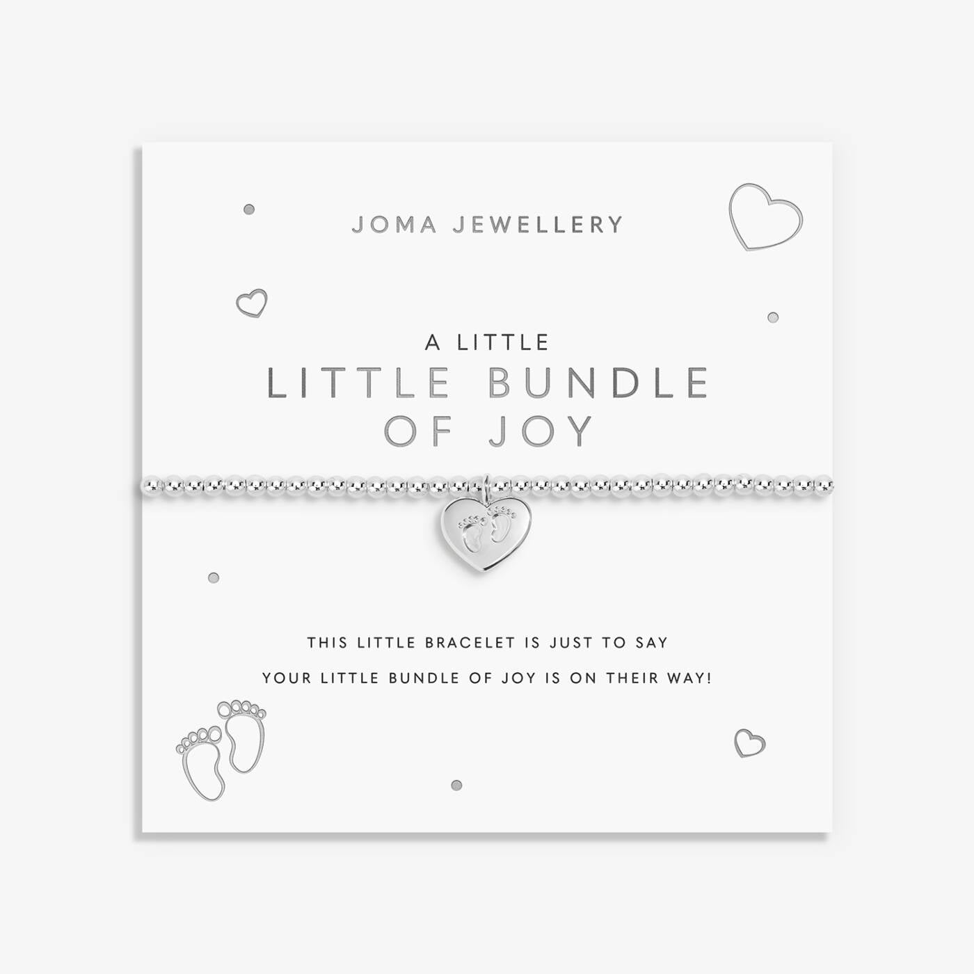 A Little 'Little Bundle Of Joy' Bracelet In Silver Plating