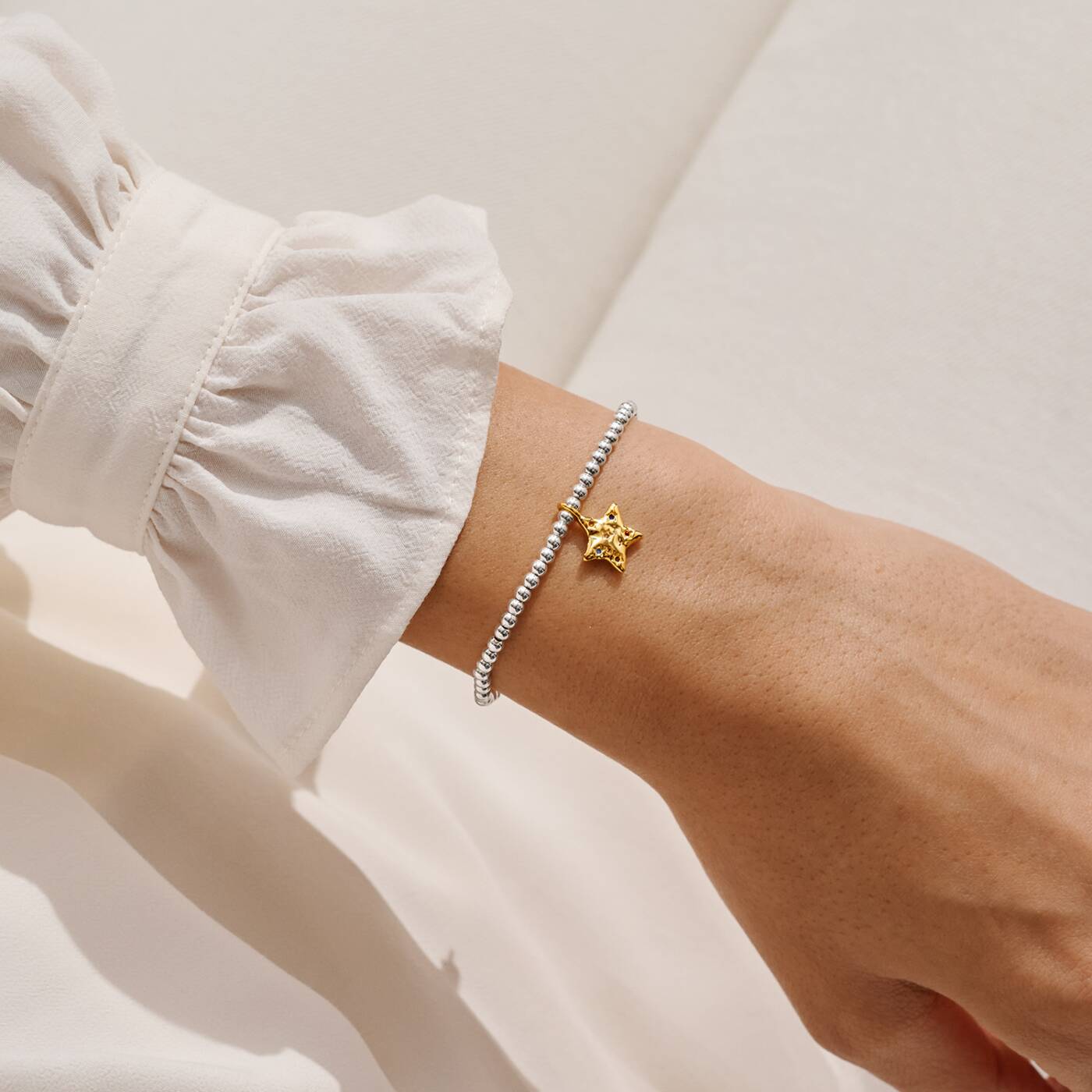 A Little 'Some Call It Chaos We Call It Family' Bracelet In Silver and Gold Plating