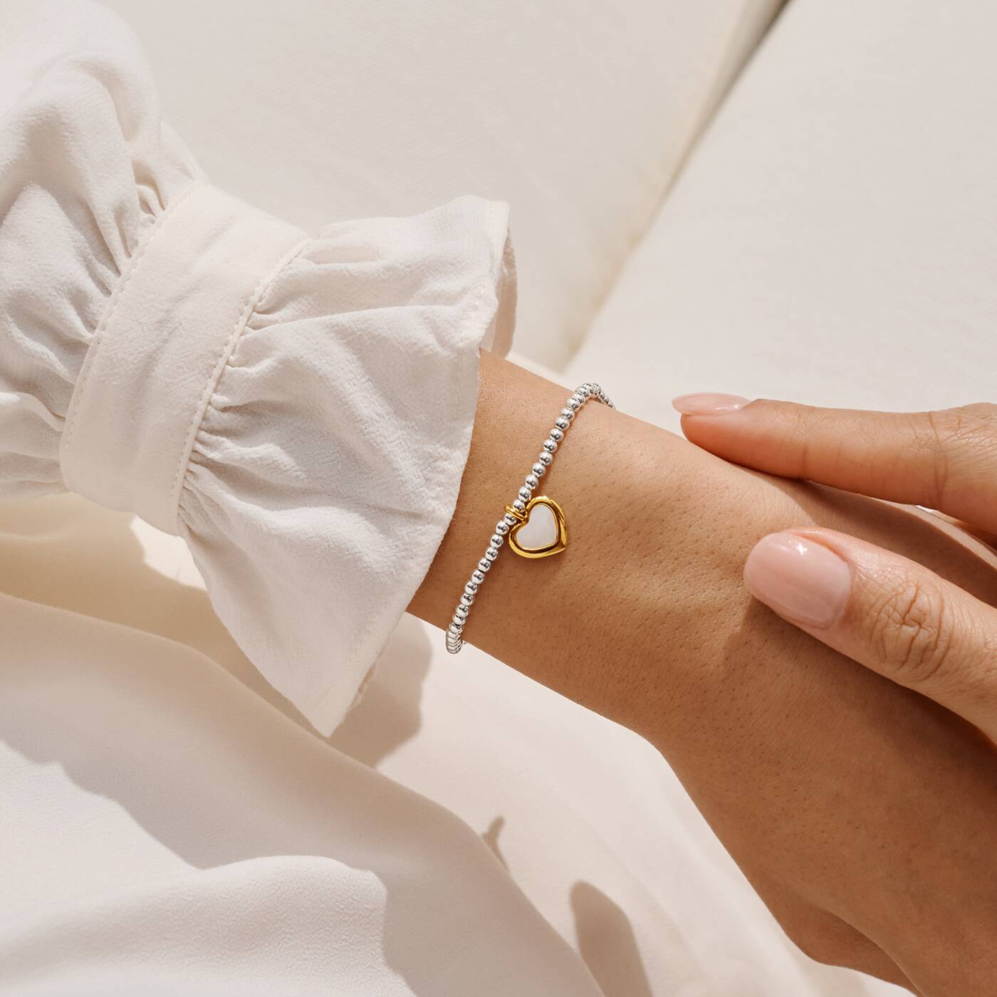 A Little 'With Love Always' Bracelet In Silver and Gold Plating