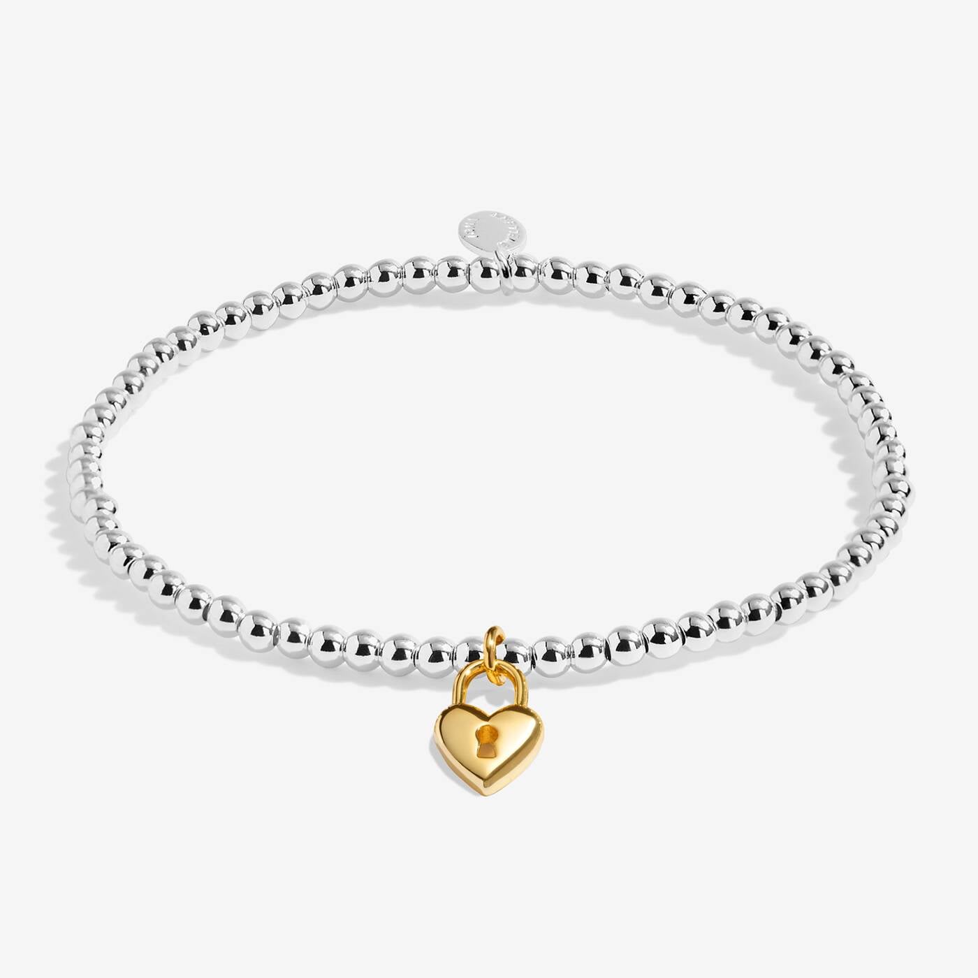 A Little 'Life Is Tough But So Are You' Bracelet In Silver and Gold Plating