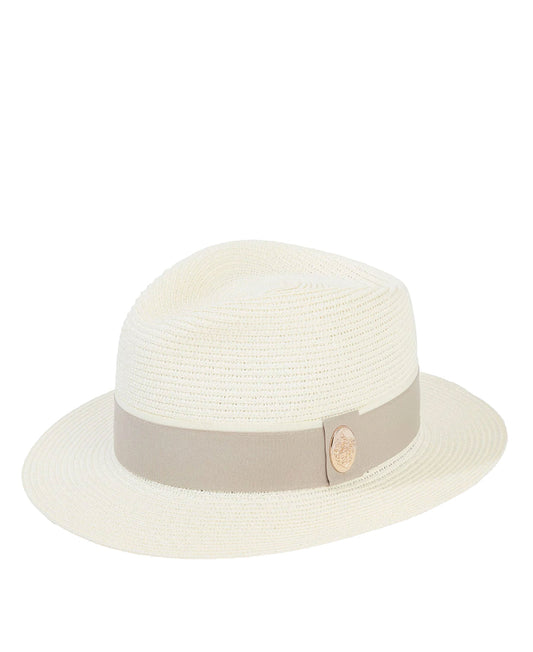 The Orford Fedora Cream (Pebble Ribbon)