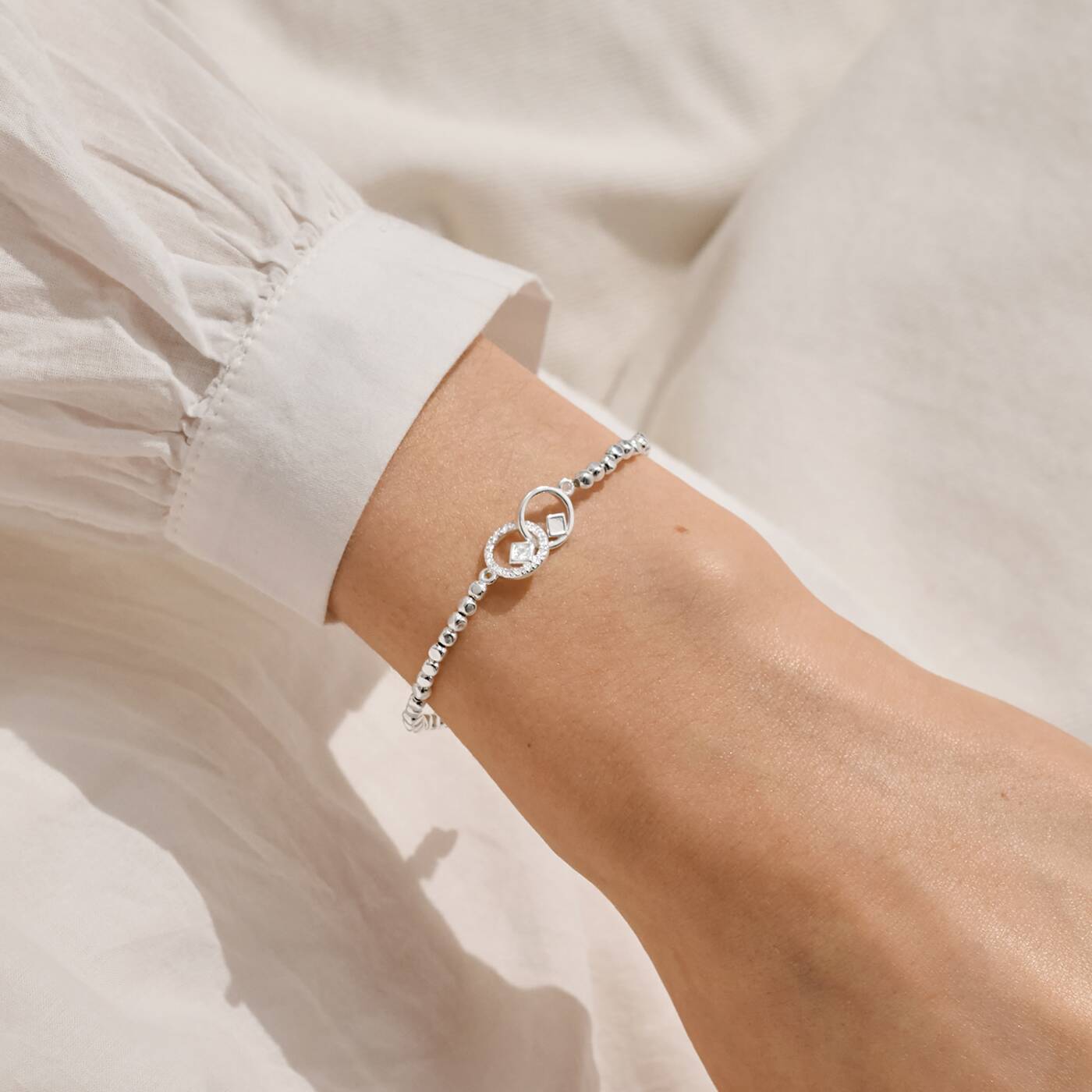 Forever Yours 'Wishing You A Happy Retirement' Bracelet In Silver Plating