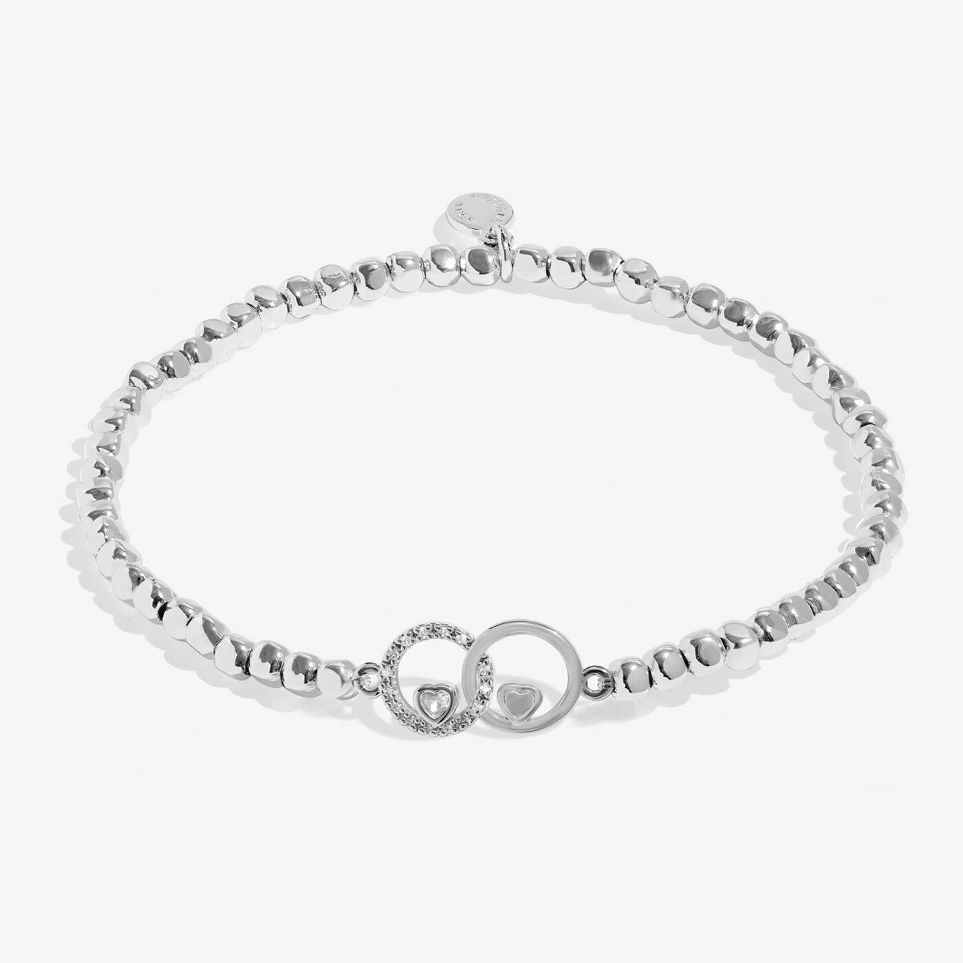 Forever Yours 'Wishing You A Happy Retirement' Bracelet In Silver Plating