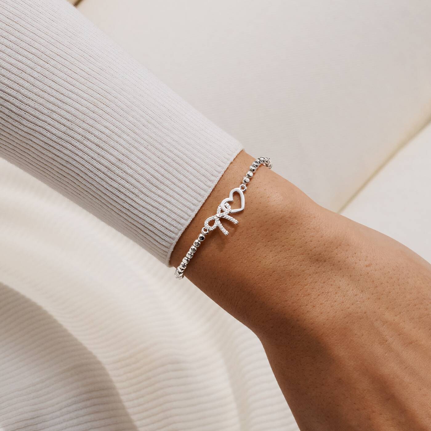 Forever Yours 'From Me To You Thank You' Bracelet In Silver Plating