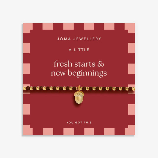 Autumn's Calling A Little 'Fresh Starts And New Beginnings' Bracelet In Gold Plating