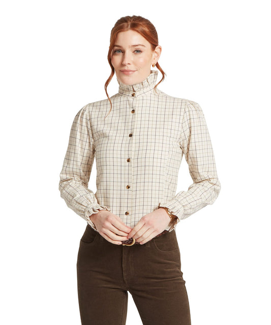 Sheringham Shirt Beetroot Check