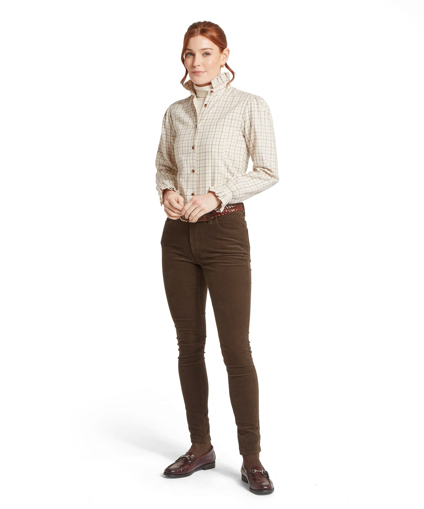 Sheringham Shirt Beetroot Check