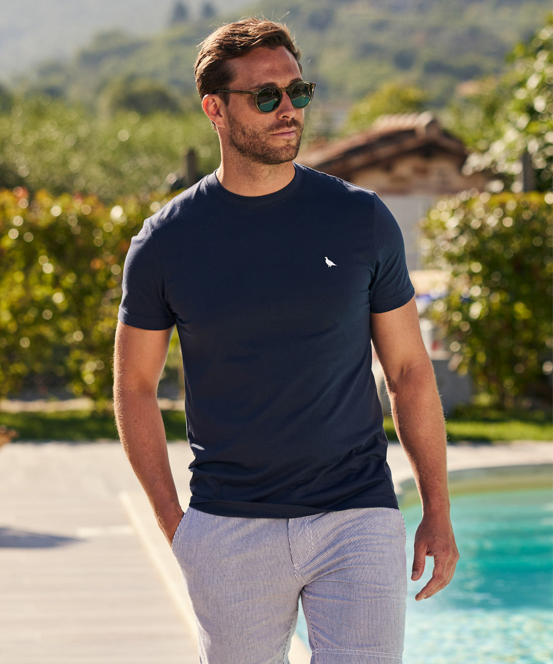 Talland T-Shirt Navy Heritage Print