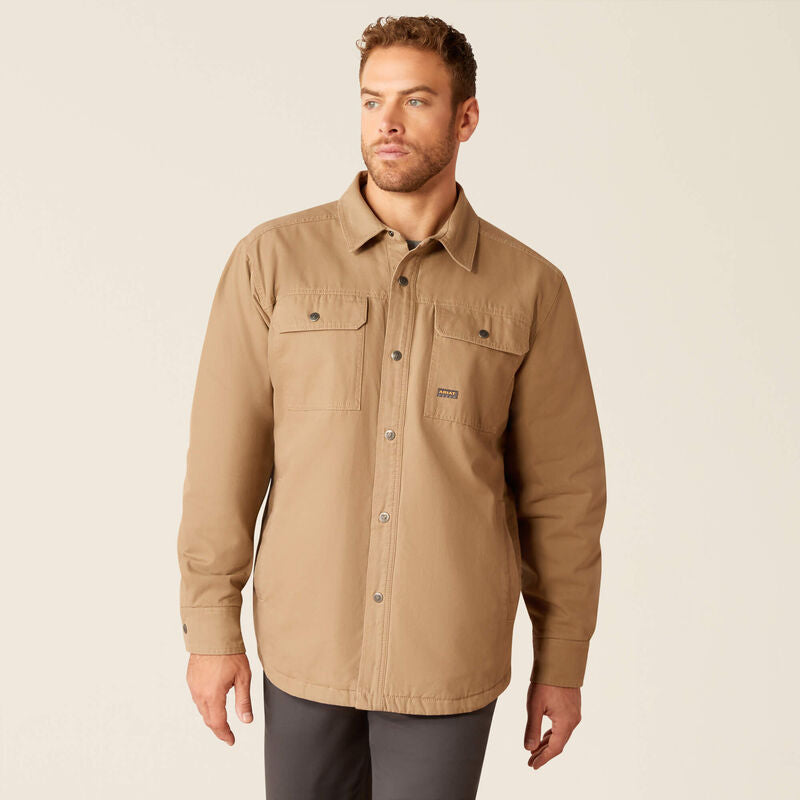 Rebar Canvas Shirt Jacket Khaki