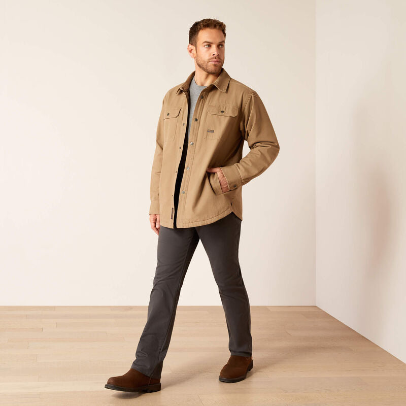 Rebar Canvas Shirt Jacket Khaki