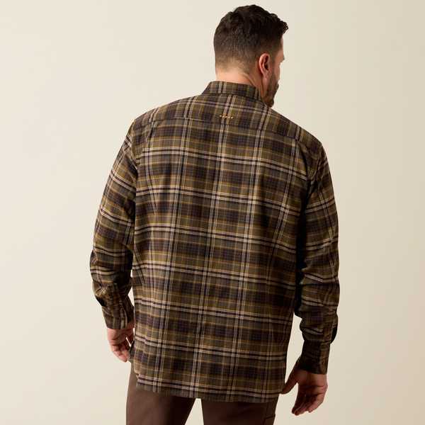 Rebar Flannel Duratretch Work shirt Earth