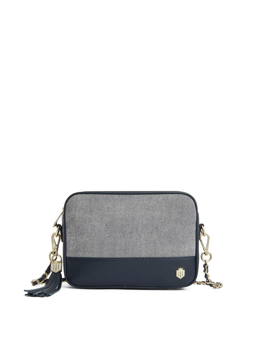 Finsbury Denim Suede Crossbody Bag