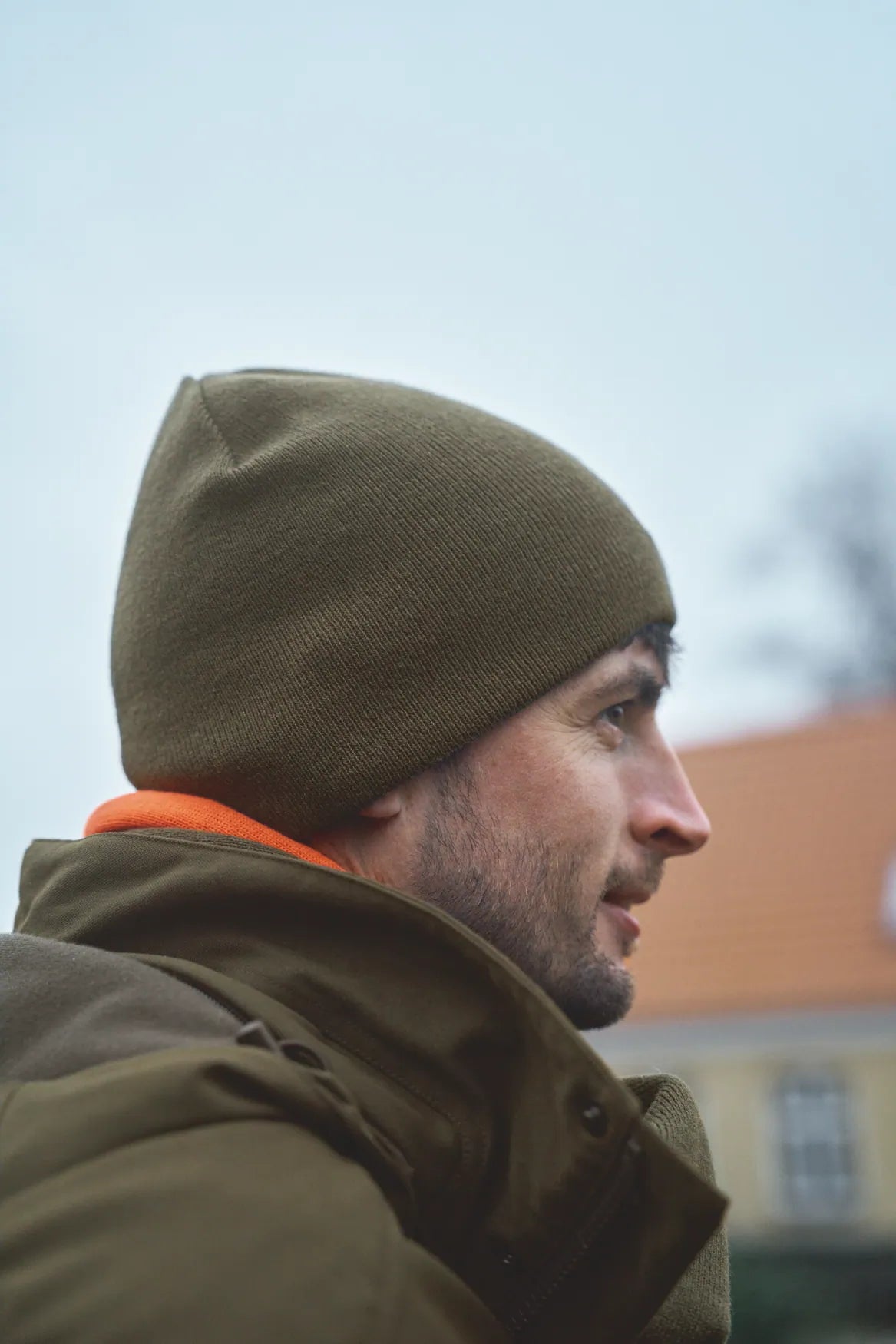 HÄRKILA Reversible Beanie Willow Green/Orange