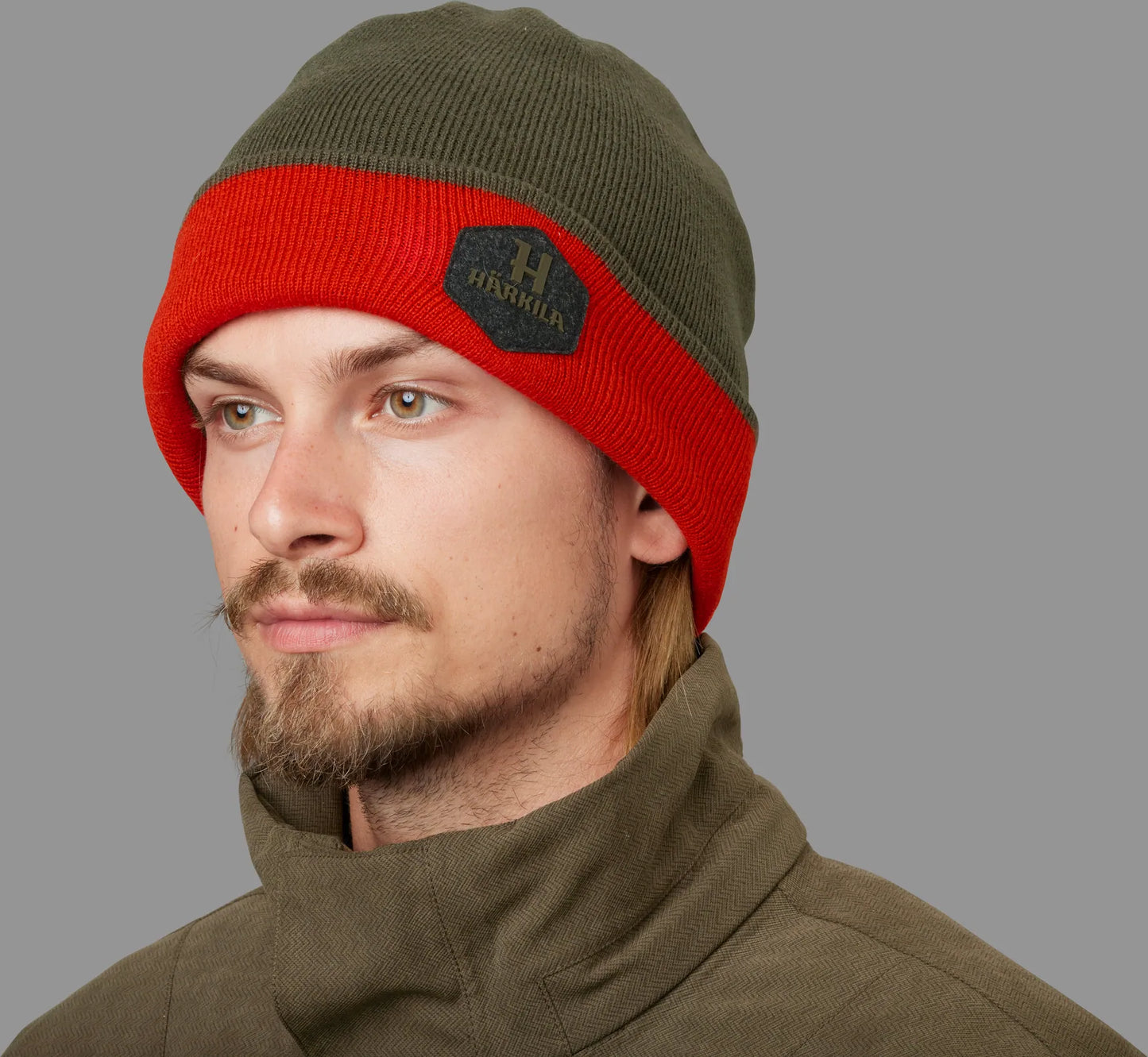 HÄRKILA Driven Hunt Reversible Beanie Willow Green