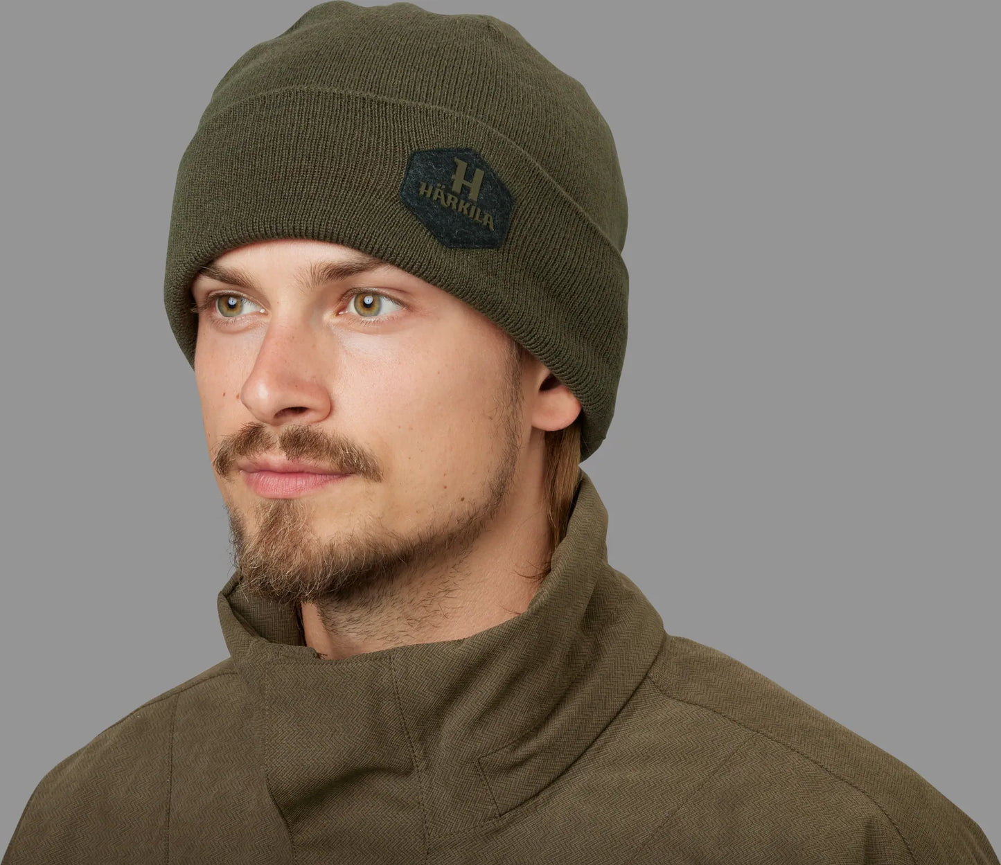 HÄRKILA Driven Hunt Reversible Beanie Willow Green