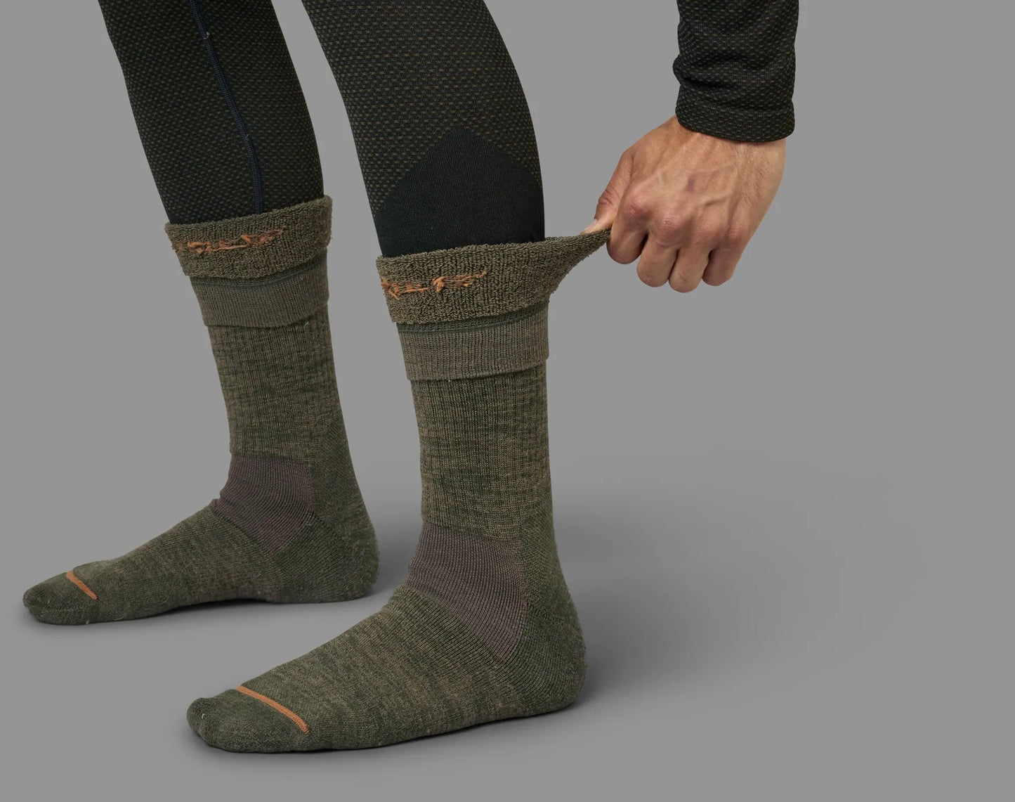 HÄRKILA Pro Hunter 2.0 Short Socks Willow Green/Brown