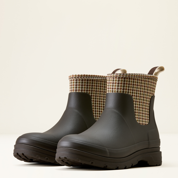 Kelmarsh Shortie Rubber Boot Chocolate