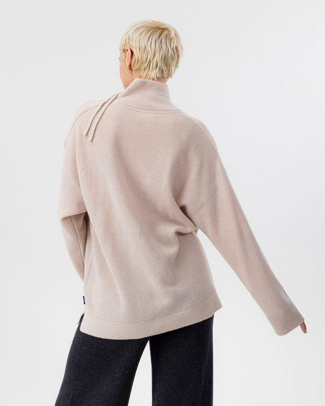 Kristina Zip Sweater Oyster